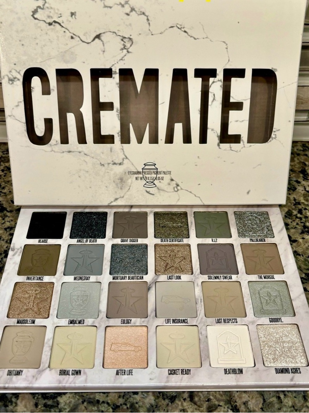 Jeffree Star Cosmetics Cremated Eyeshadow Palette NIB